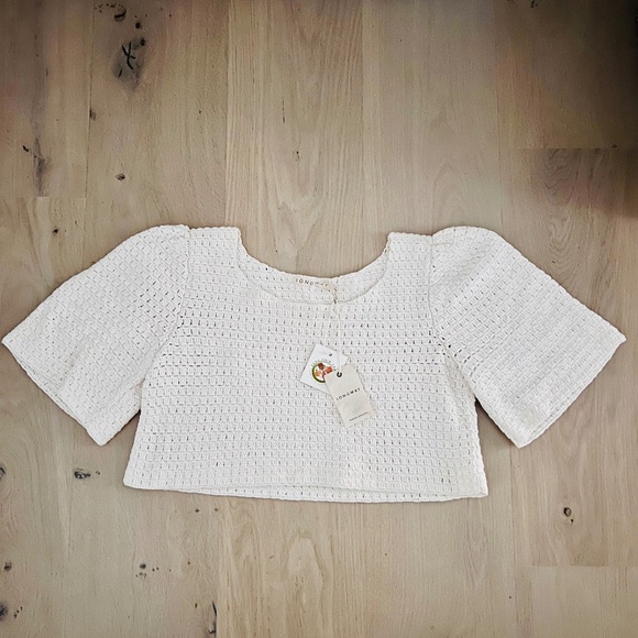NWT Longway Hand Crochet Top - Picture 1 of 4